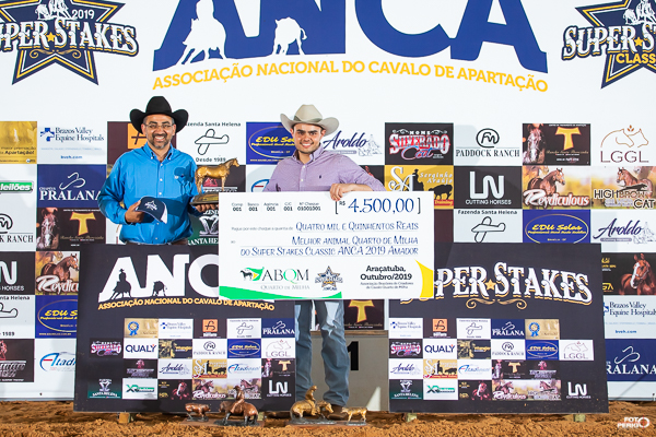 Campeões Super Stakes Classic ANCA 2019 Melhor Quarto de Milha categoria Amador