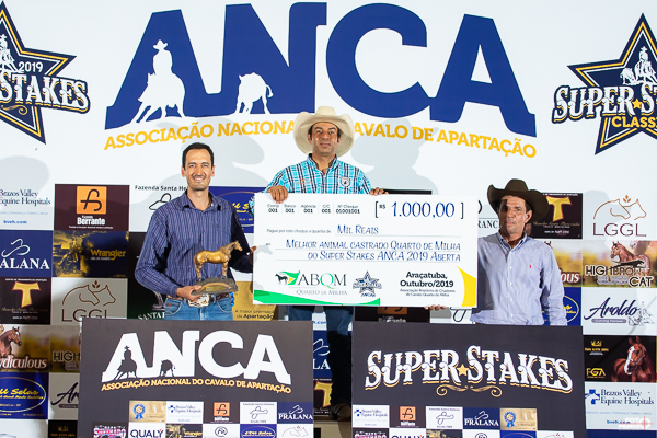 Campeões Super Stakes ANCA 2019 Melhor Quarto de Milha castrado categoria Aberta