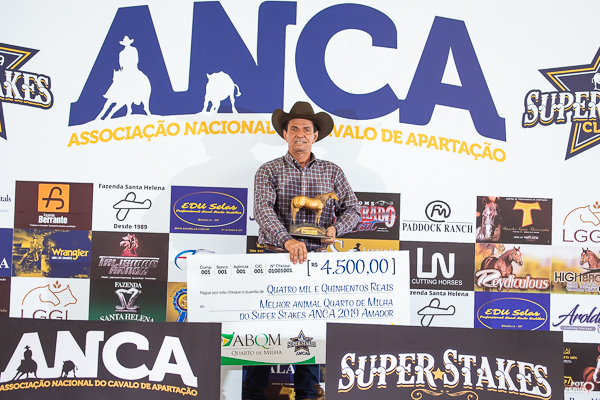 Campeões Super Stakes ANCA 2019 Melhor Quarto de Milha categoria Amador
