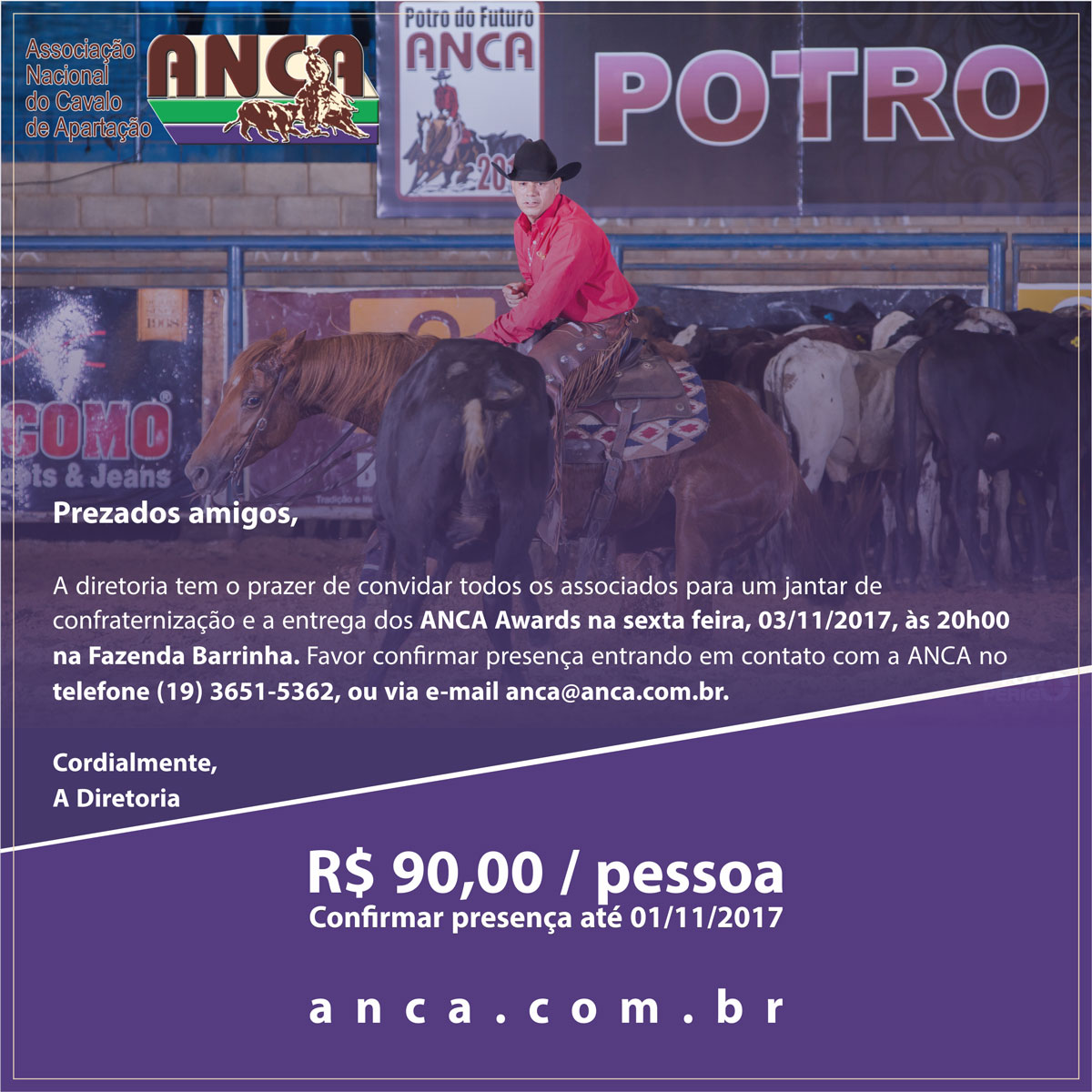 Convite Jantar de Confraternização 2017