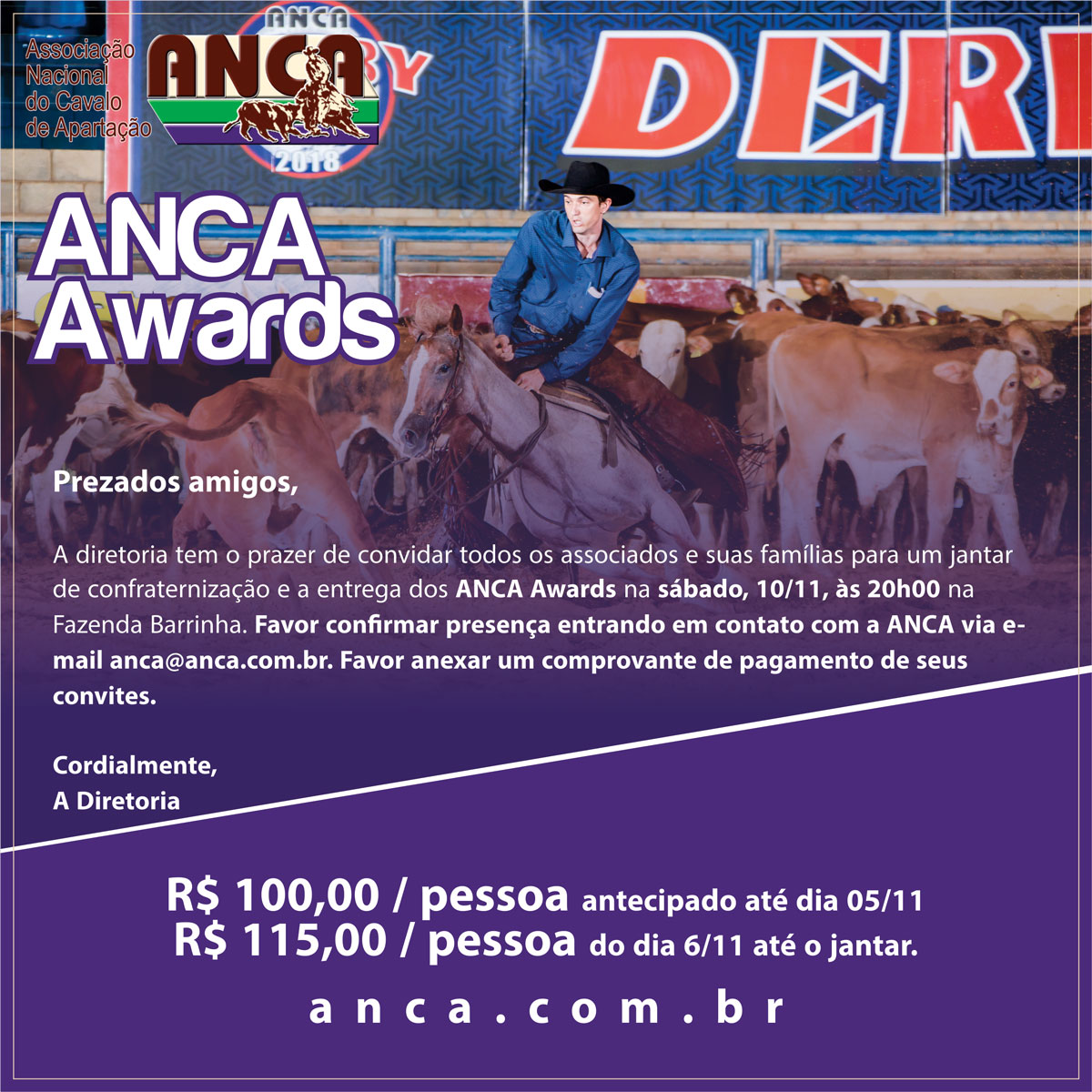 Convite Jantar de Confraternização 2018