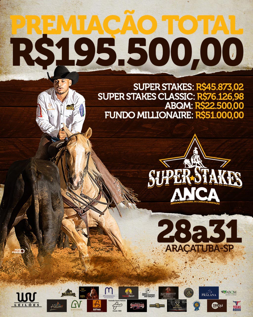 Super Stakes Laredo Blue ANCA 2020 - Premiação R$198.500