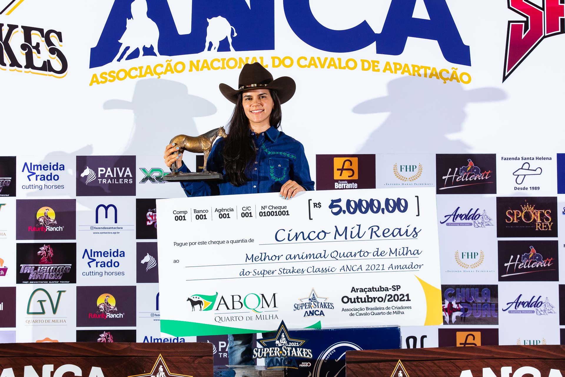 Campeões Super Stakes ANCA 2021 Melhor Quarto de Milha categoria Amador